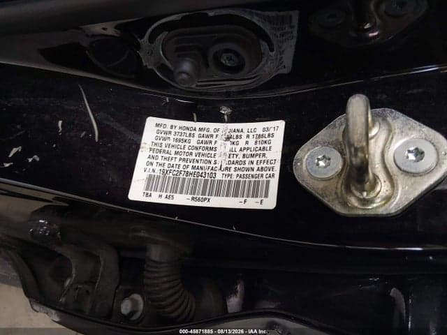 2017 HONDA CIVIC EX 9