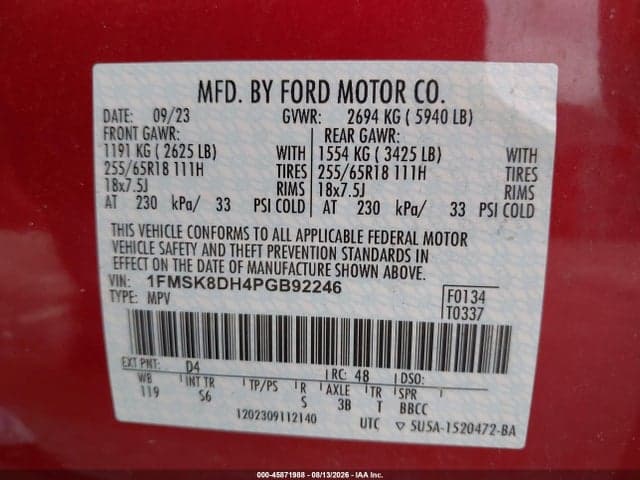 2023 FORD EXPLORER XLT 9