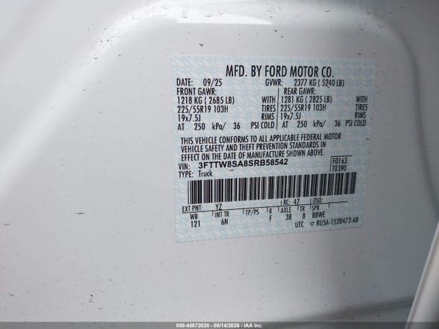 2025 FORD MAVERICK LARIAT 9