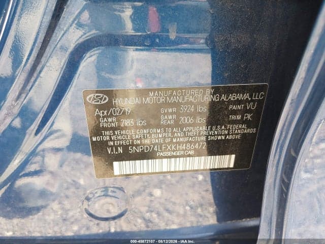 2019 HYUNDAI ELANTRA SE 9