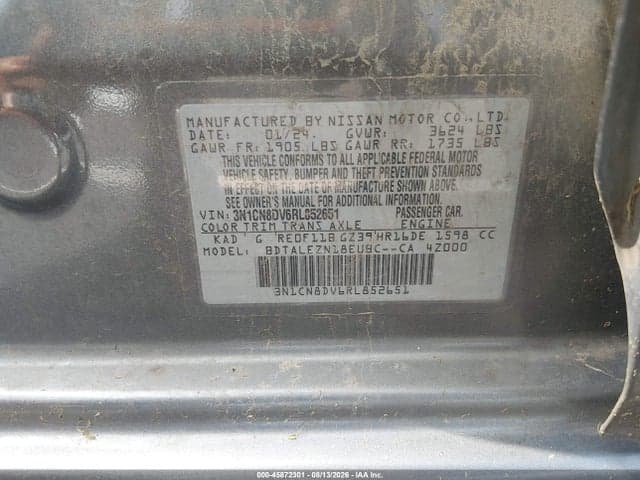 2024 NISSAN VERSA 1.6 S 9