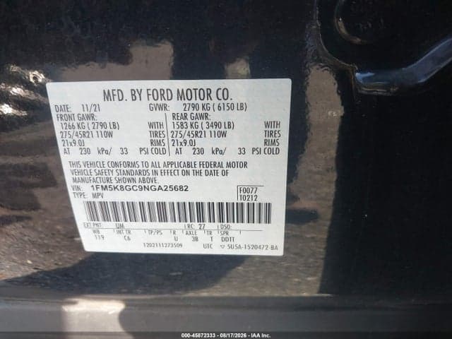 2022 FORD EXPLORER ST 9