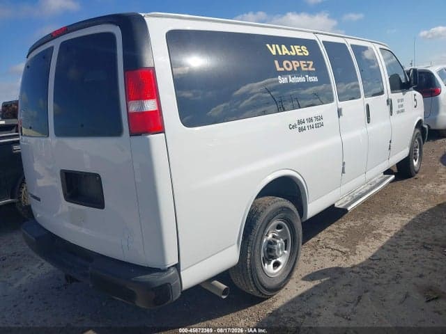 2021 CHEVROLET EXPRESS PASSENGER RWD 3500 EXTENDED WHEELBASE LS 4