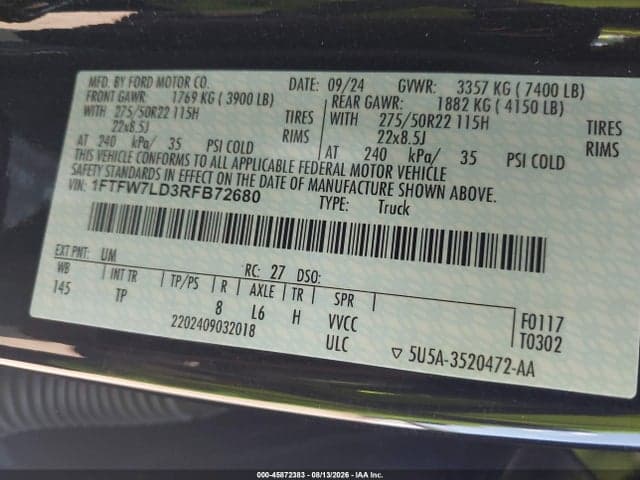 2024 FORD F150 PLATINUM 9