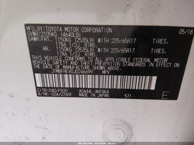 2018 TOYOTA RAV4 LE 9