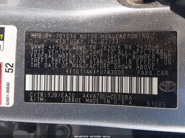 2023 TOYOTA CAMRY SE 9
