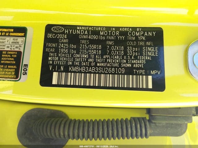 2025 HYUNDAI KONA SEL 9