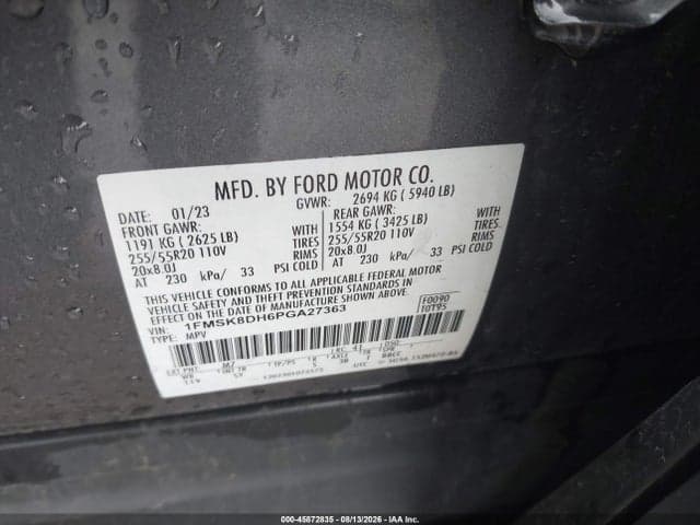 2023 FORD EXPLORER XLT 9