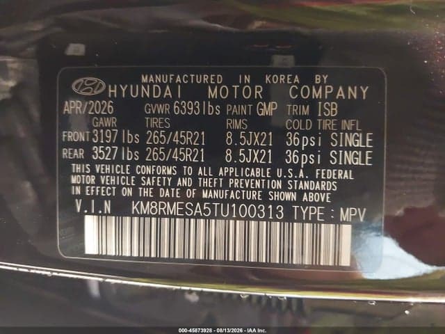 2026 HYUNDAI PALISADE HEV CALLIGRAPHY 9