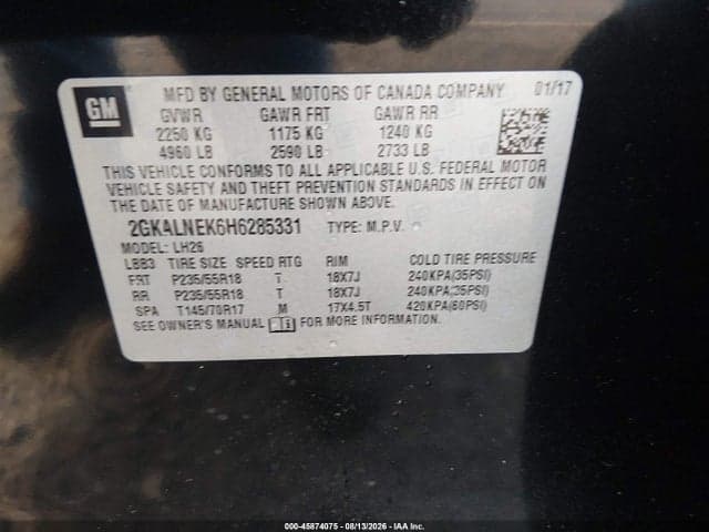 2017 GMC TERRAIN SLE-2 9
