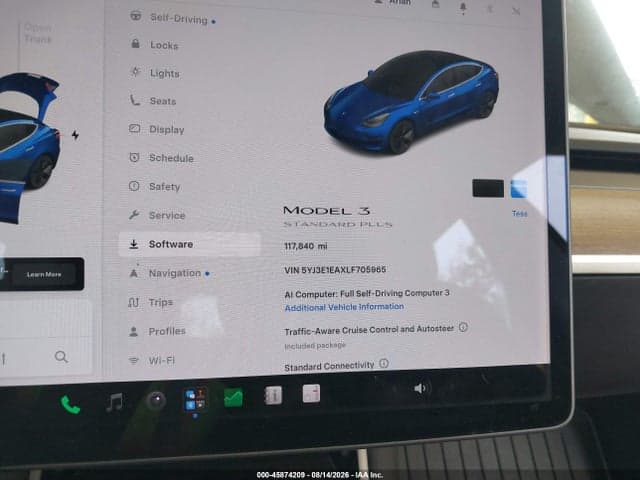 2020 TESLA MODEL 3 STANDARD RANGE PLUS REAR-WHEEL DRIVE/STANDARD RANGE REAR-WHEEL DRIVE 7