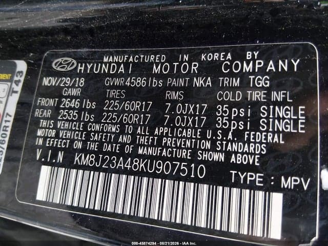 2019 HYUNDAI TUCSON SE 9