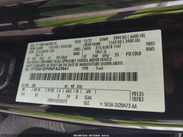 2022 FORD F-150 XLT 9
