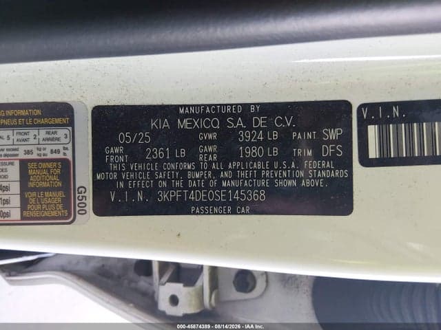 2025 KIA K4 LXS 9