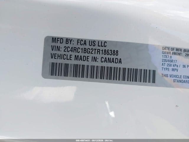 2026 CHRYSLER PACIFICA SELECT 9