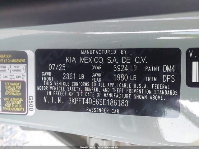 2025 KIA K4 LXS 9