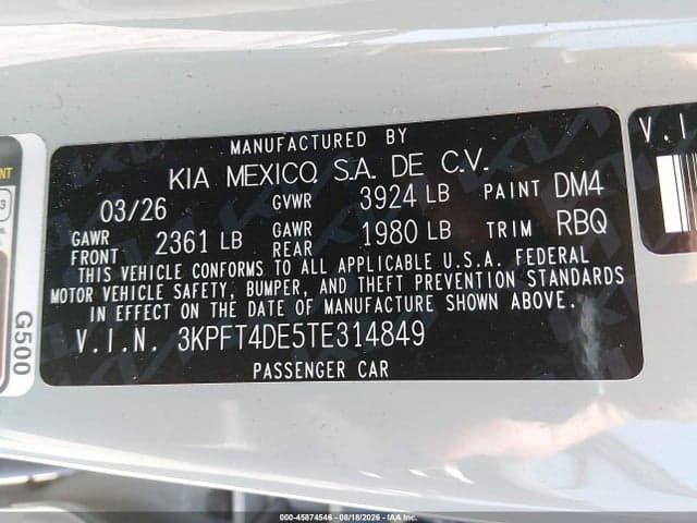 2026 KIA K4 LXS 9