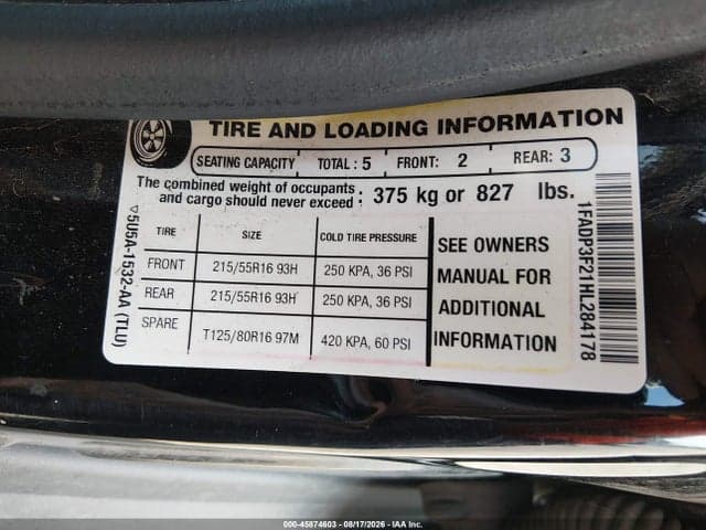 2017 FORD FOCUS SE 9