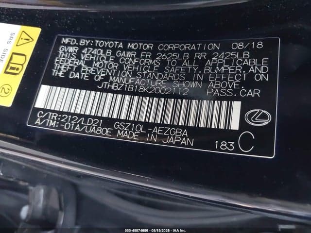 2019 LEXUS ES 350 9