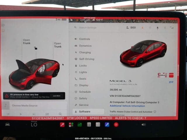 2021 TESLA MODEL 3 STANDARD RANGE PLUS REAR-WHEEL DRIVE 7