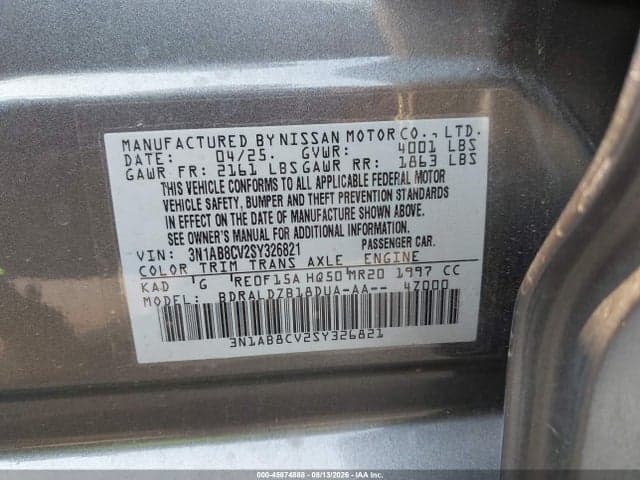 2025 NISSAN SENTRA SV 9
