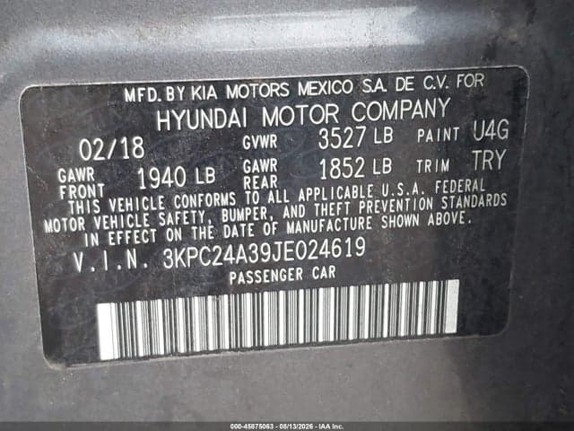 2018 HYUNDAI ACCENT SE 9
