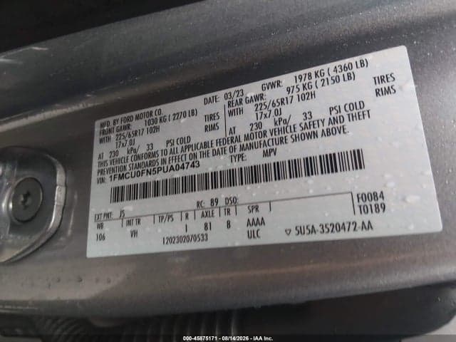 2023 FORD ESCAPE 9