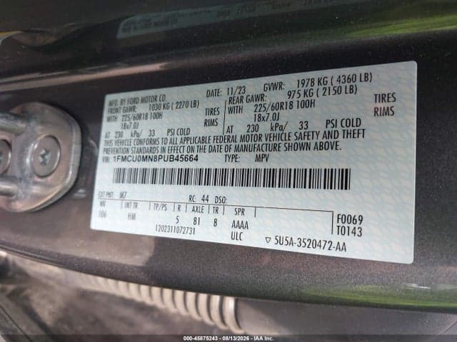 2023 FORD ESCAPE ST-LINE 9
