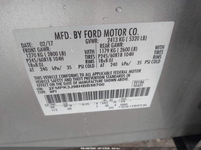 2017 FORD EDGE SEL 6