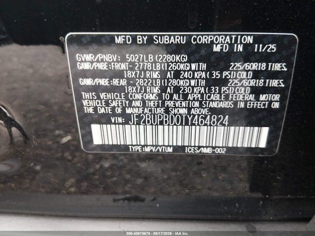 2026 SUBARU OUTBACK PREMIUM 9