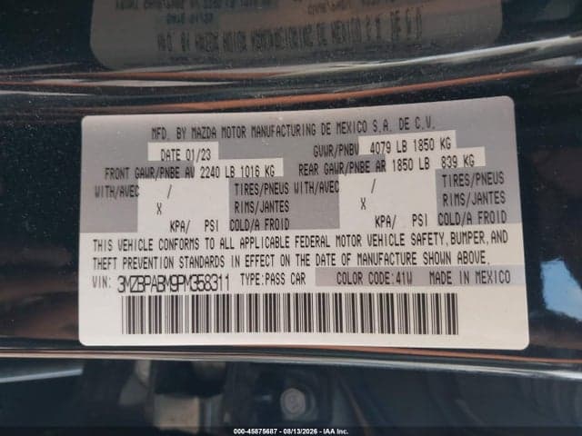 2023 MAZDA MAZDA3 2.5 S SELECT 9