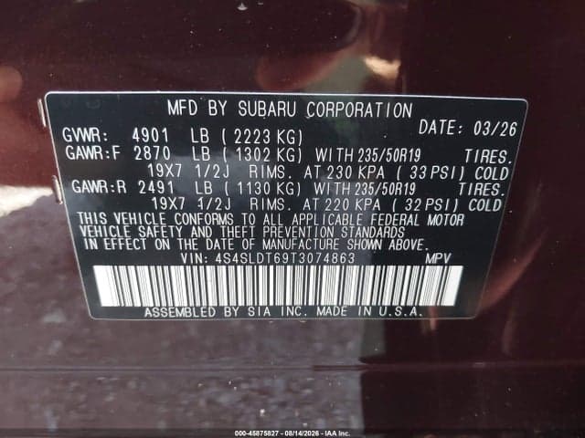 2026 SUBARU FORESTER TOURING 9