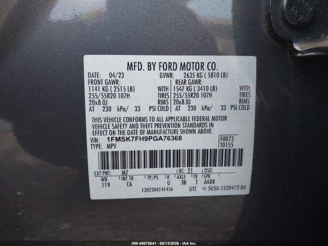 2023 FORD EXPLORER LIMITED 9