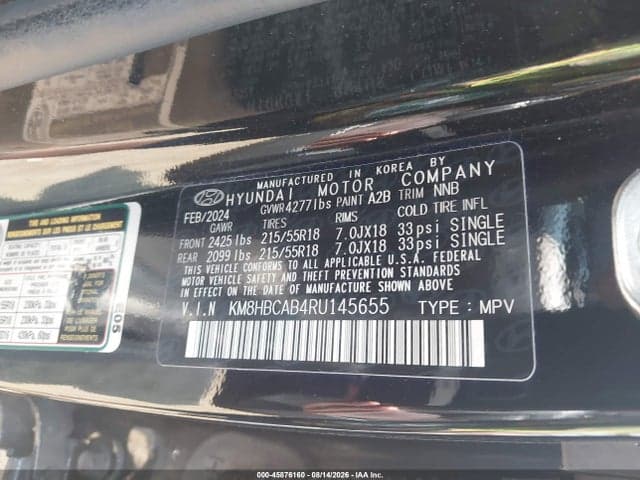 2024 HYUNDAI KONA SEL 9