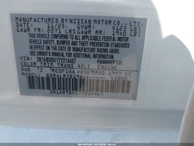2026 NISSAN SENTRA SR 9