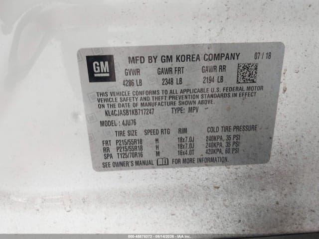 2019 BUICK ENCORE FWD PREFERRED 9