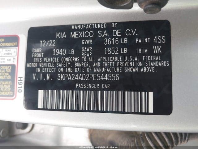2023 KIA RIO LX 9