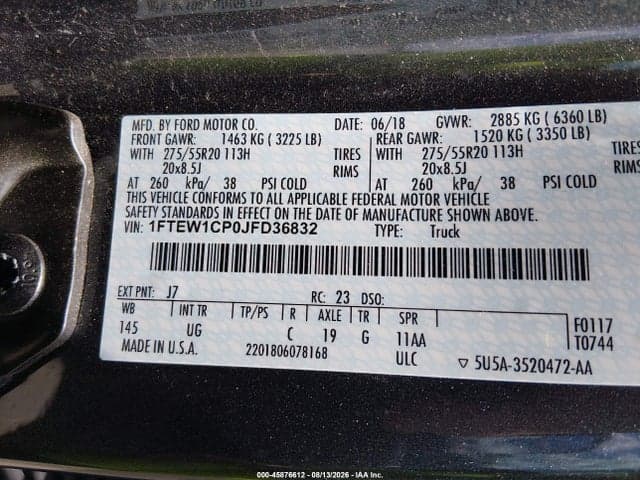 2018 FORD F-150 XLT 9