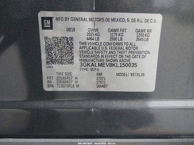 2019 GMC TERRAIN SLE 9