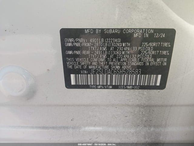 2025 SUBARU FORESTER 9