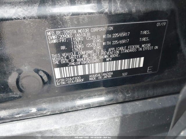 2019 TOYOTA RAV4 LE 9