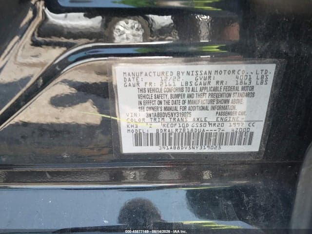 2022 NISSAN SENTRA SR XTRONIC CVT 9