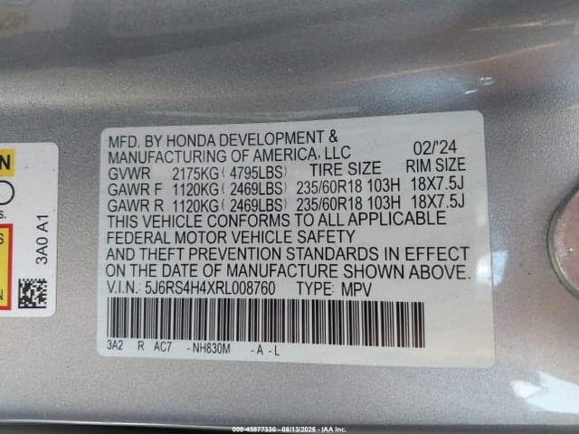 2024 HONDA CR-V EX AWD 9