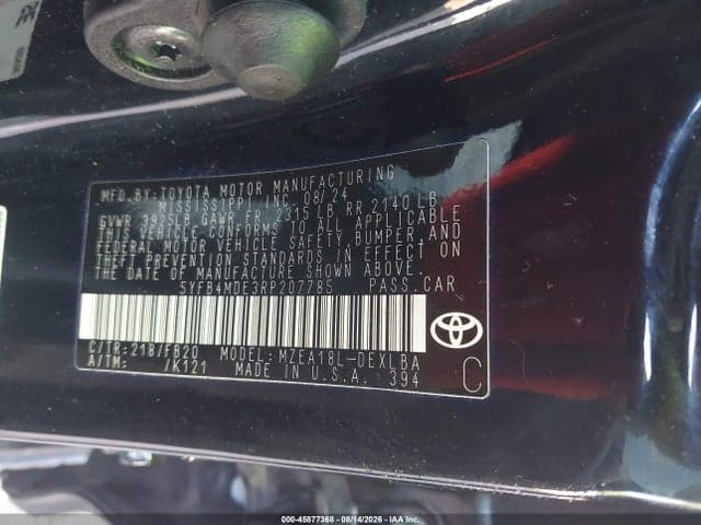 2024 TOYOTA COROLLA LE 9