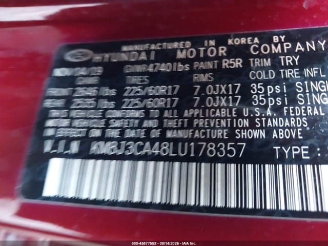 2020 HYUNDAI TUCSON VALUE 9