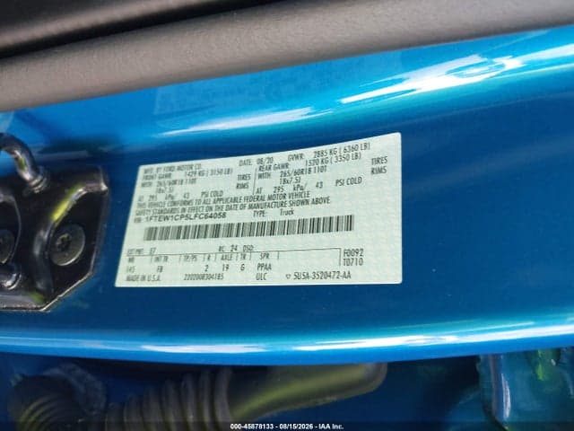 2020 FORD F-150 XLT 9