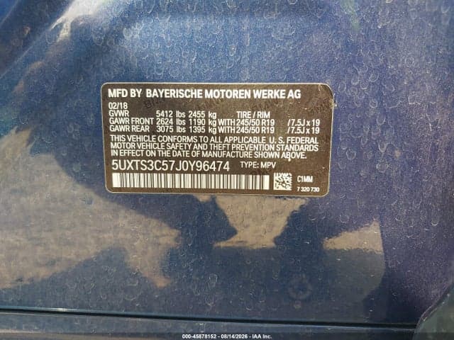 2018 BMW X3 M40I 9