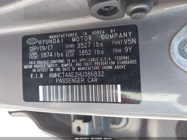 2017 HYUNDAI ACCENT SE 9