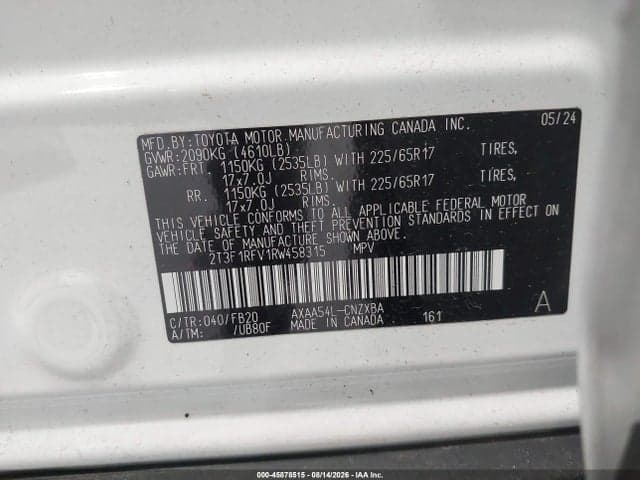 2024 TOYOTA RAV4 LE 9