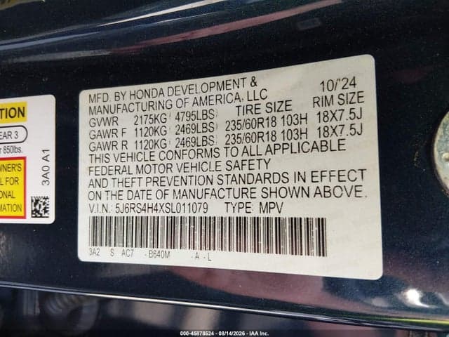 2025 HONDA CR-V EX AWD 9